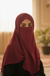 Complete Hijab Set ( Hijab + Niqab + Cap )